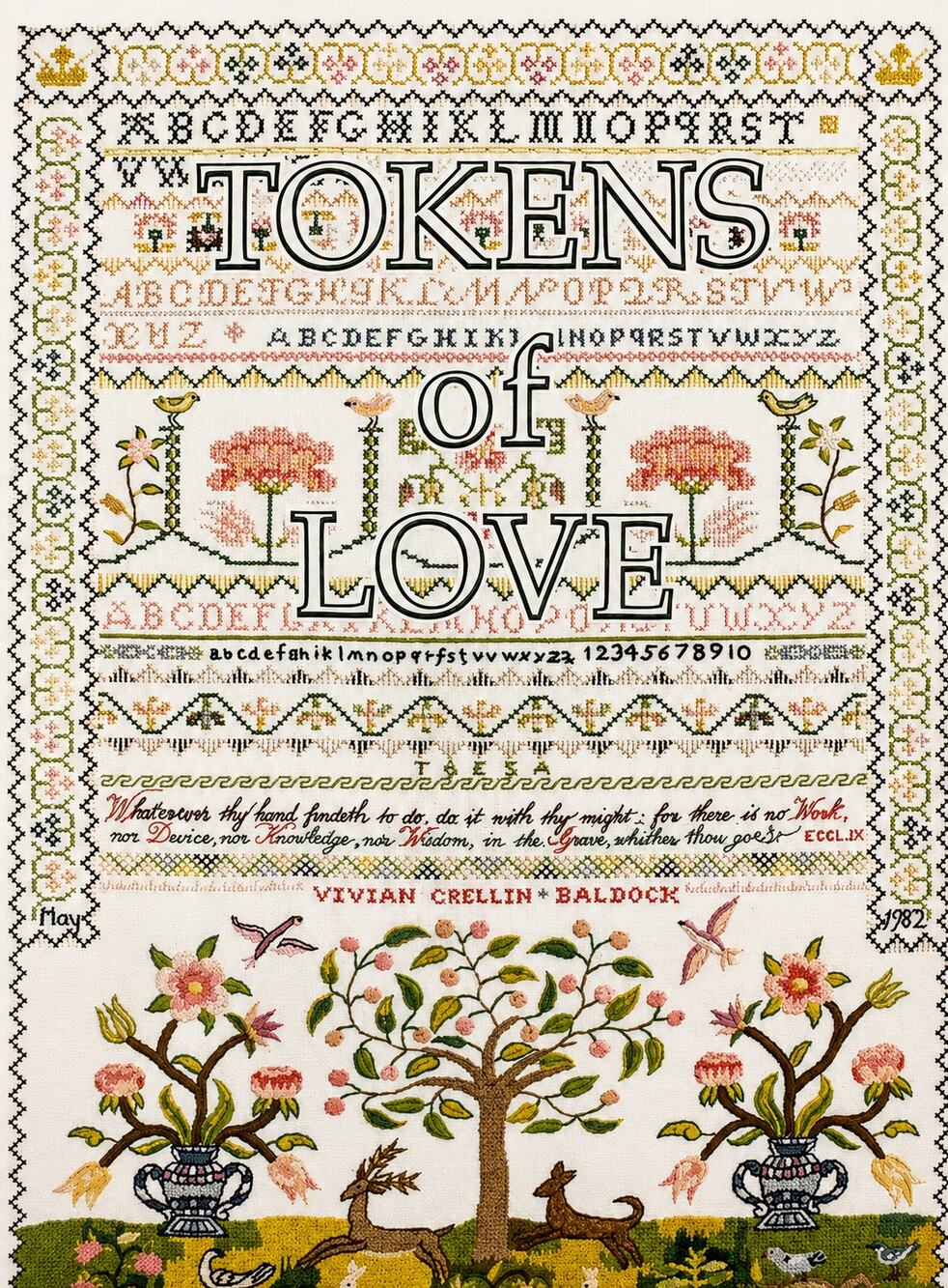 Needlework Tokens of Love Vivian Crellin by The Sampler Guild 2006 HTF Book